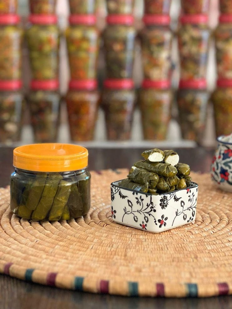 עלי גפן ממולא בלבנה/ גבינה 400 גרם